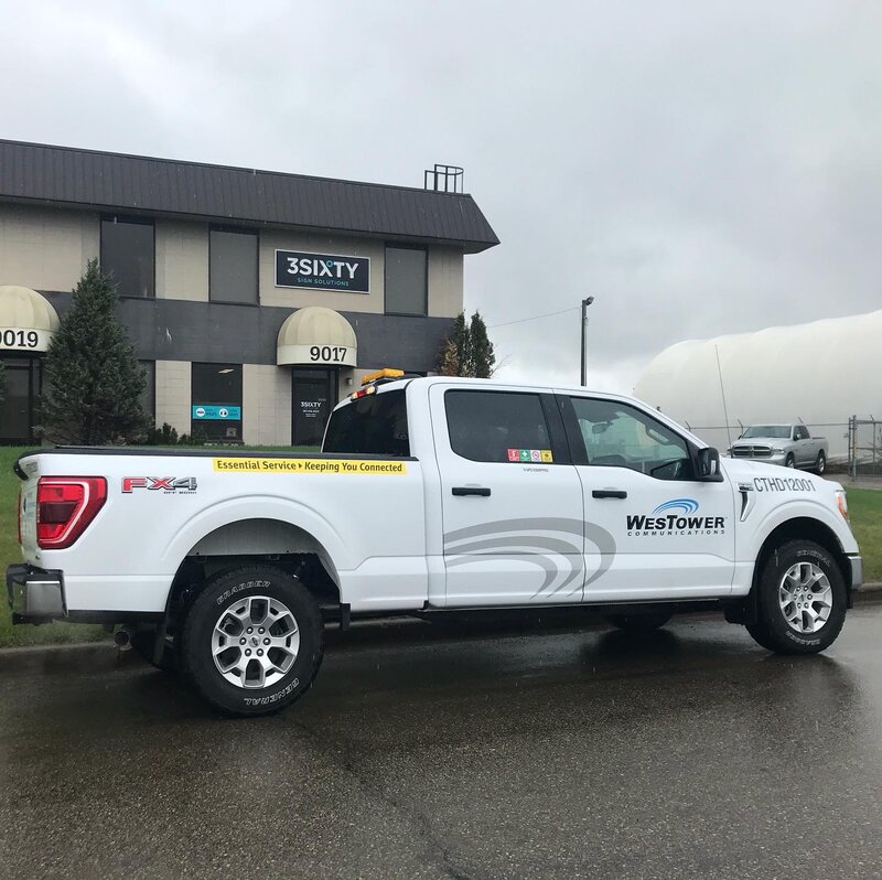 Custom Truck Wrap for Westower in Edmonton, AB