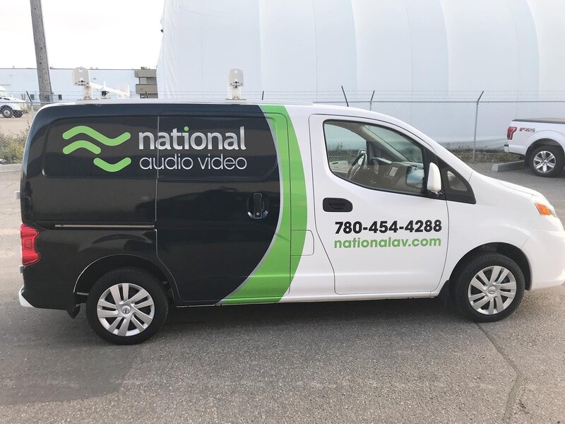 National Audio Video Vehicle Wrap for Advertising