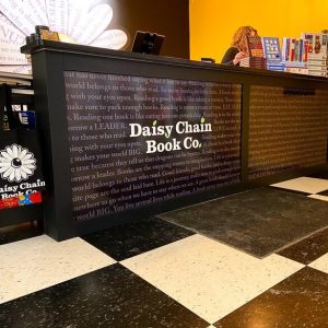 Interior Daisy Chain Books Wall Graphics for Reception