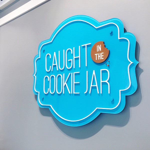 Interior Lobby Signage for Caught in the Cookie Jar in Edmonton, AB
