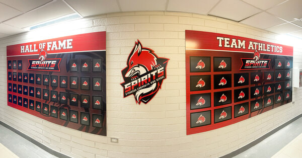 Custom wall decals for Hall of Fame in Edmonton, AB 