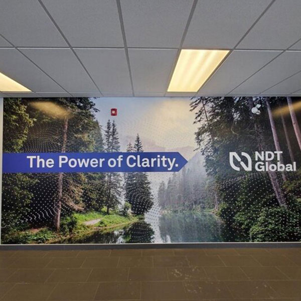 Custom wall graphics for NDT Global in Edmonton, AB 