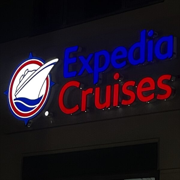 LED channel letters for Expedia in Edmonton 