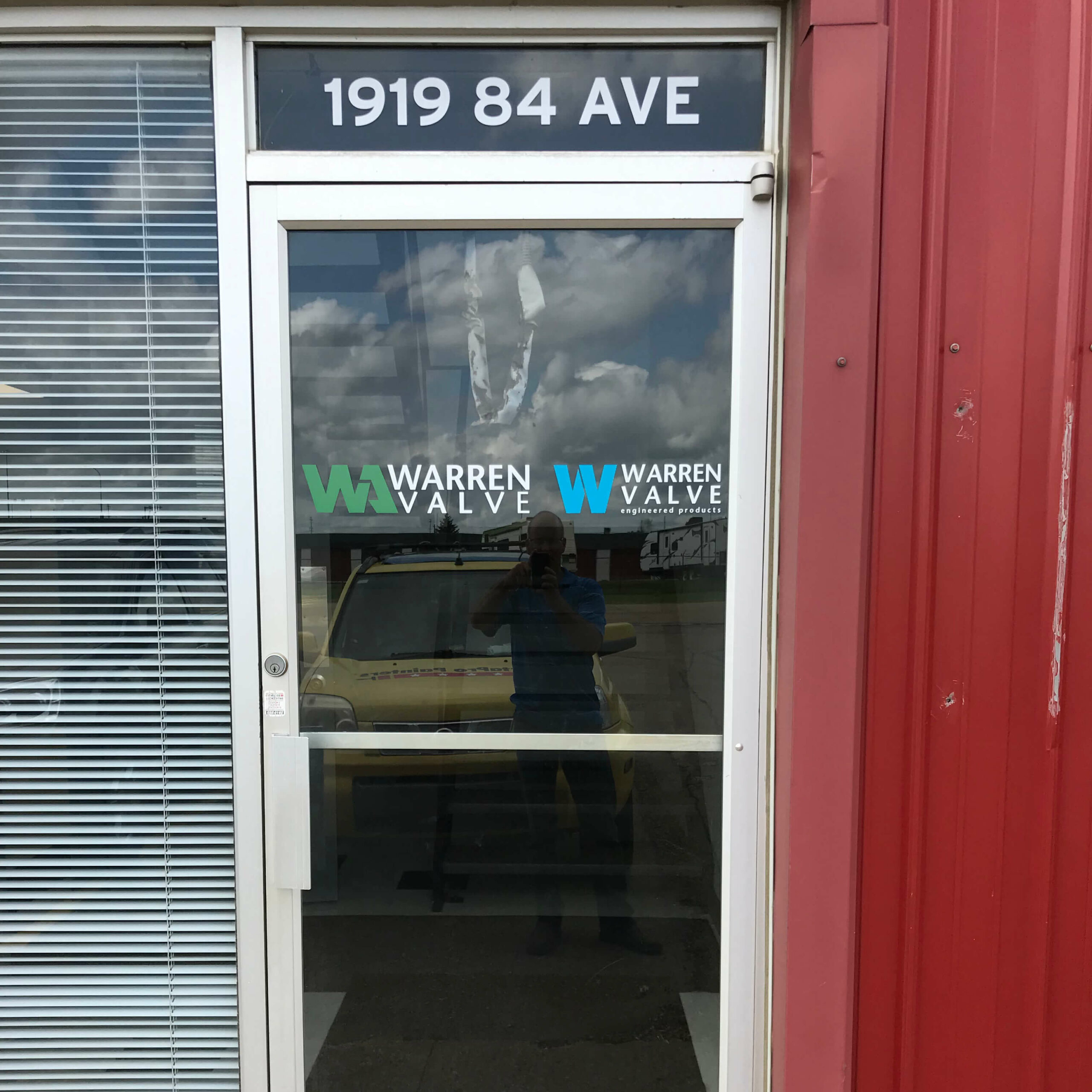 Custom Office Door Signs for WARREN VALVE