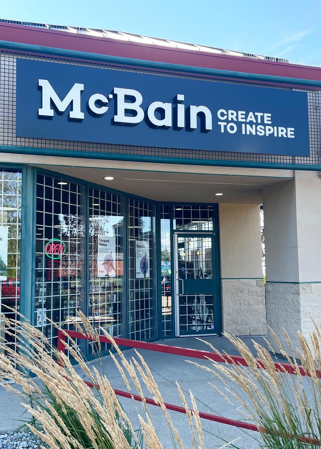 Lighted Building Signs for McBain Business in Edmonton, AB